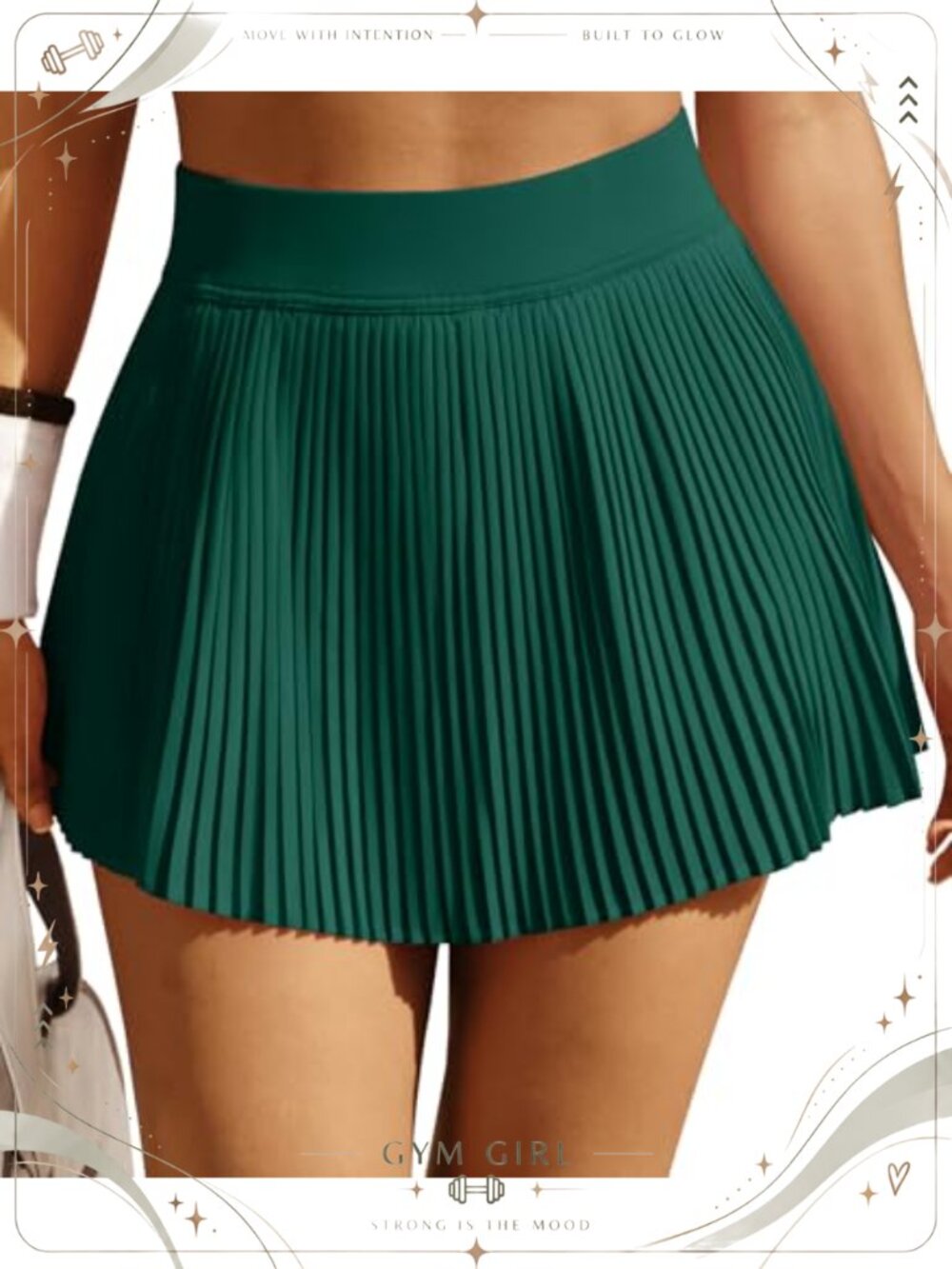 Pleated Tennis Skort High Waisted Athletic Skirt with Pockets Tummy Control Golf